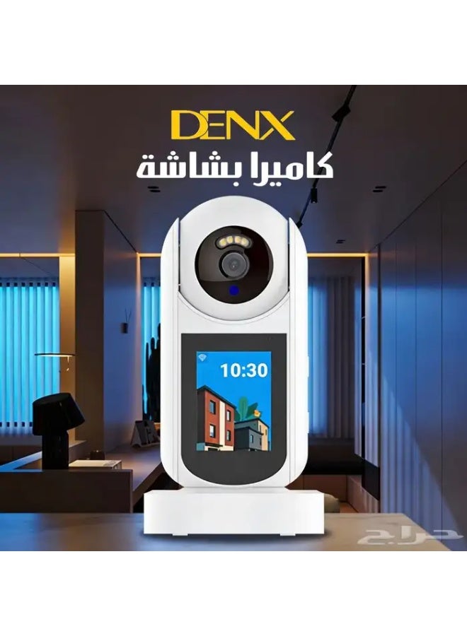 دينكس كاميرا واي فاي ذكية مزودة بخاصية مكالمات الفيديو، وخاصية الدوران PTZ، وميكروفون مزدوج، وخاصية الرؤية الليلية - كاميرا أمان للمنزل والمكتب مع ضمان لمدة عام - Image 4